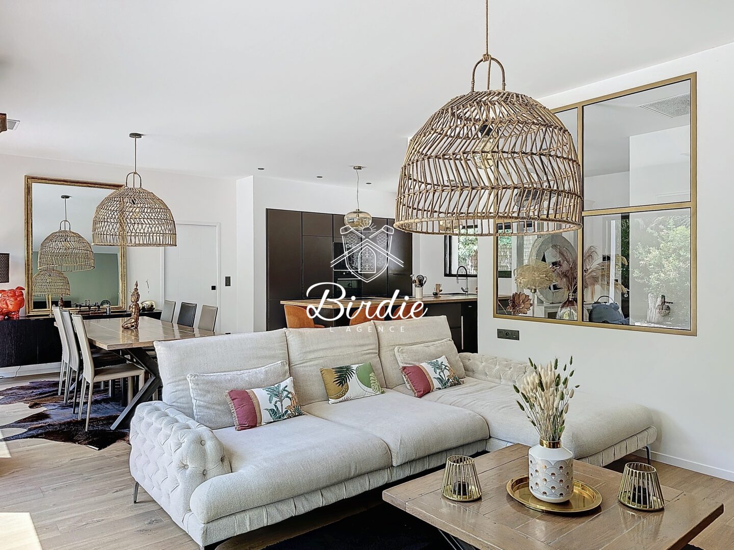 Villa Tamarina – Capbreton Les Landes Maison contemporaine Immobilier de luxe Salon Centre ville Birdie L'Agence